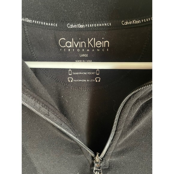 Calvin Klein Performance Womens Fleece Quarter Zip Sz L - Picture 3 of 6